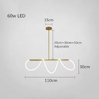 lustre nordique moderne doré brillant sandyha éclairage intérieur