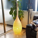 lampadaire en bambou design wabi sabi pour décoration intérieure unique
