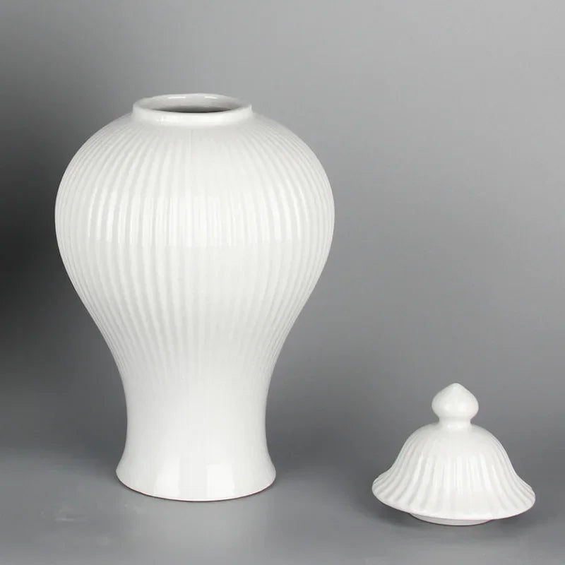 pot en céramique décoratif pour thé et gingembre avec couvercle - vue 4 sur 12