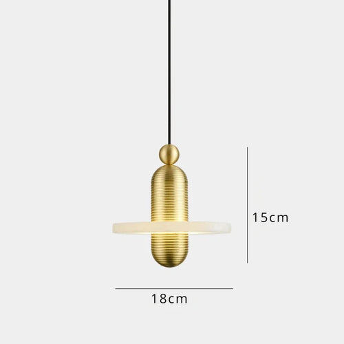 suspension en marbre à led design pour intérieur élégant