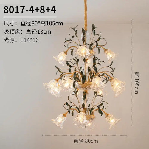lustre moderne à double style pour bâtiment et hôtel