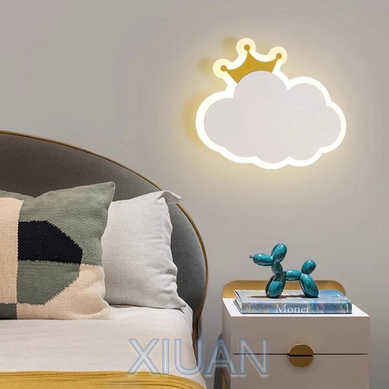 applique murale décorative en forme de nuage pour enfants