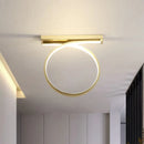 plafonnier moderne décor lumière ronde entrée