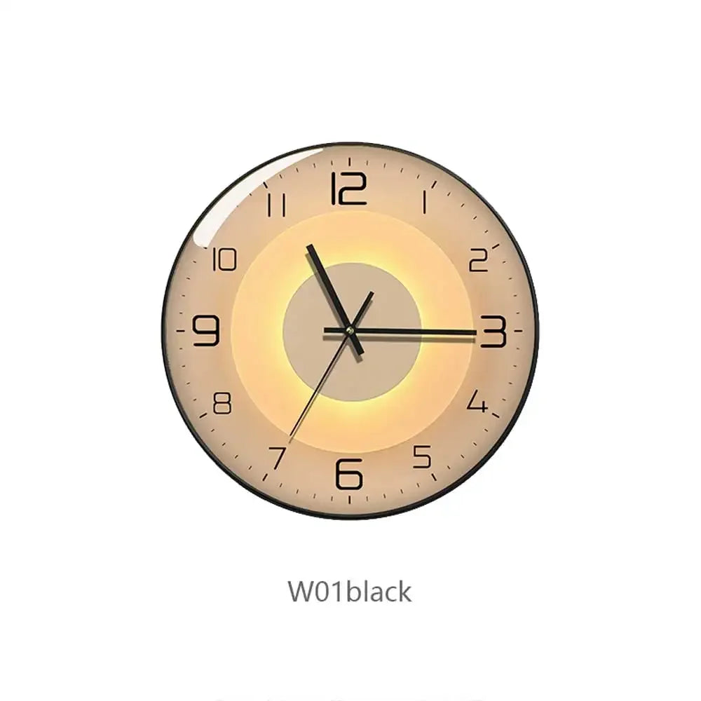 horloge murale en verre design moderne géométrique créatif décoratif - vue 14 sur 18