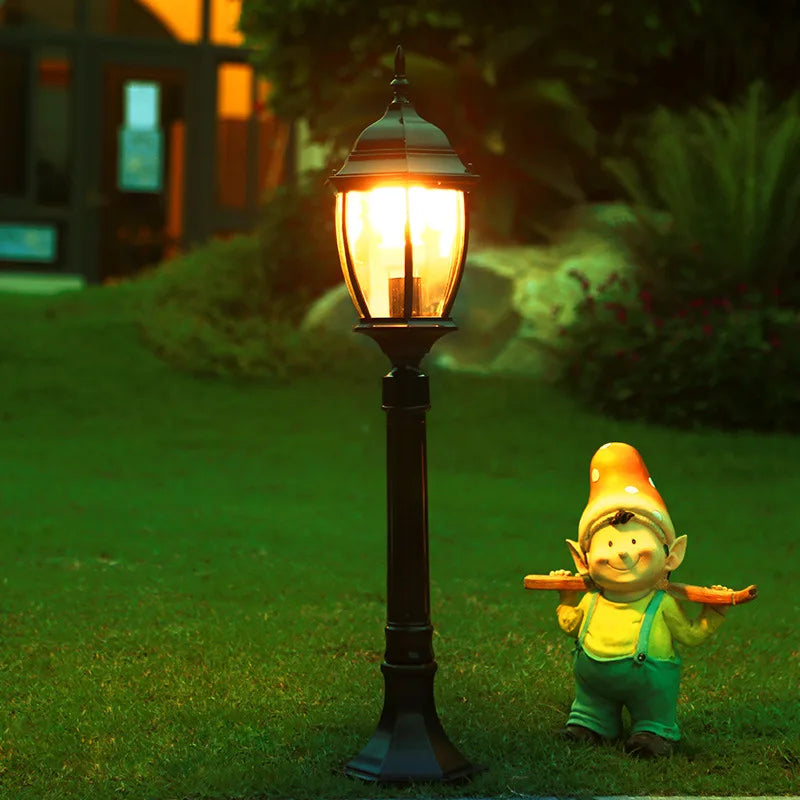 lampe de jardin rétro européenne étanche pour extérieur