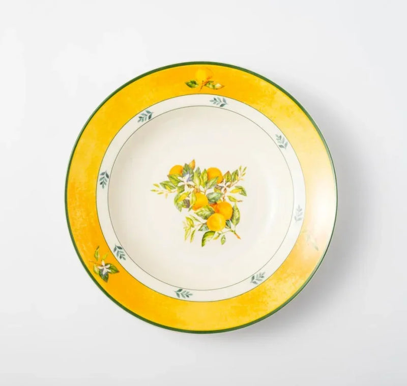 Vaisselle céramique style nordique motifs floraux rétro