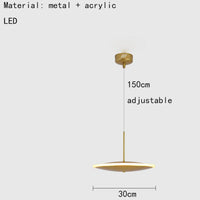 lampe led ronde en métal style art déco décorative