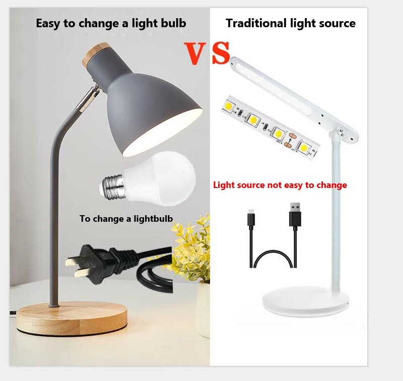 lampe table bois led fer forge enfants veilleuse cadeau - vue 4 sur 11