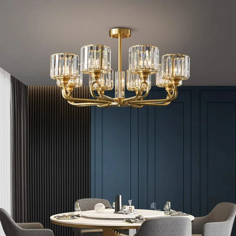 Luxury Home DecorationPendant Lights Crystal Living Room Chandelier, Bedroom Pendant Lamp Ceiling Light Indoor Lighting - vue 5 sur 9