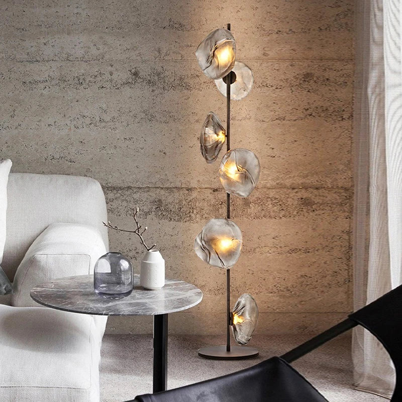 Lampadaire design LED en verre - vue 4 sur 21