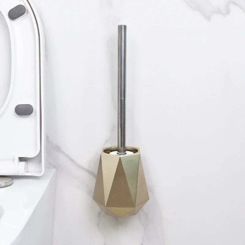 brosse de toilette en silicone avec support mural ou sur pied