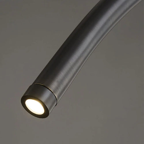 lampe suspendue moderne en laiton noir doré avec leds réglables