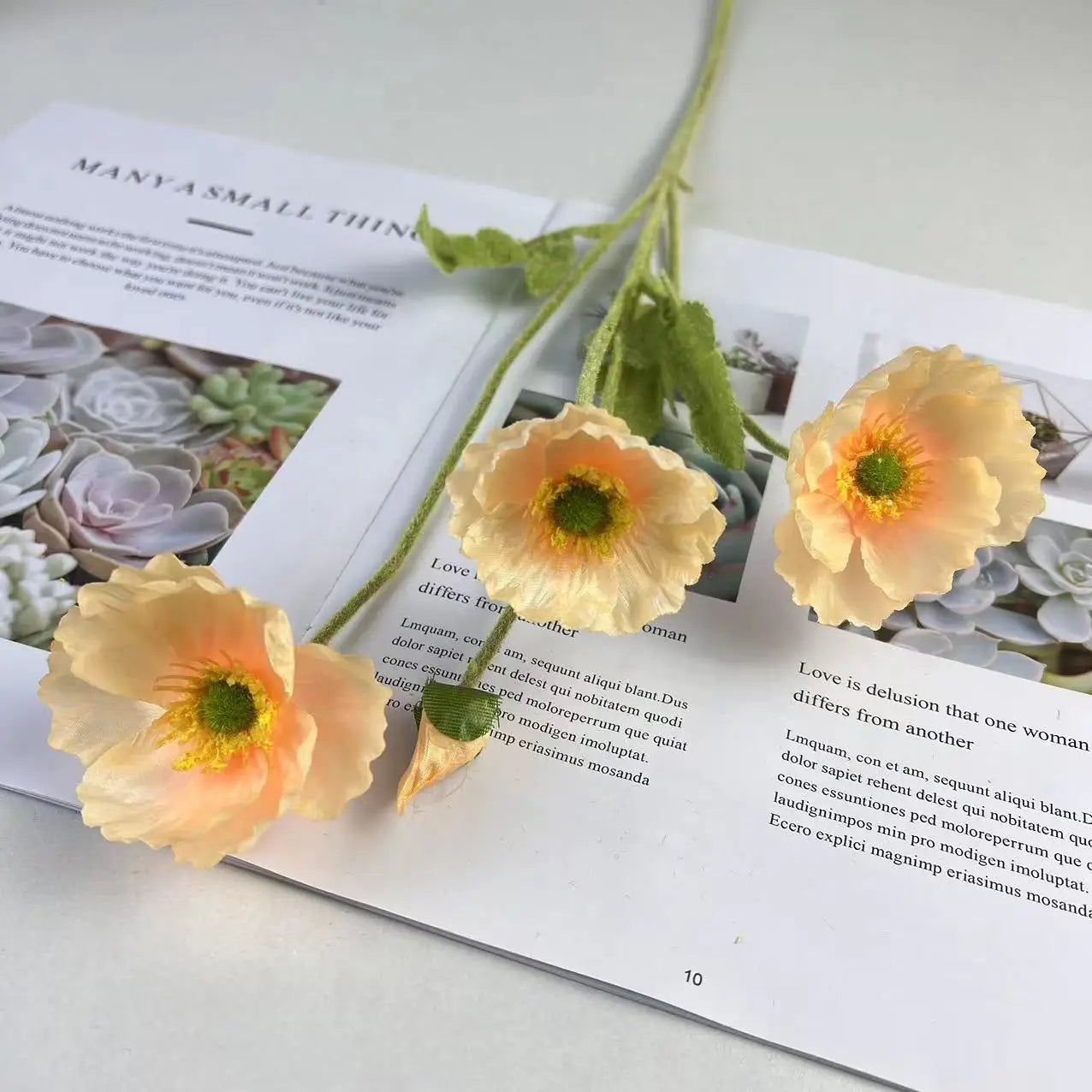 bouquet de fleurs artificielles en soie pour décorations diverses - vue 15 sur 19