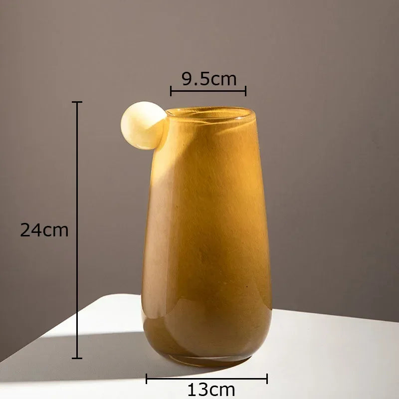 vase en verre bonbon pour décoration florale esthétique - vue 8 sur 10