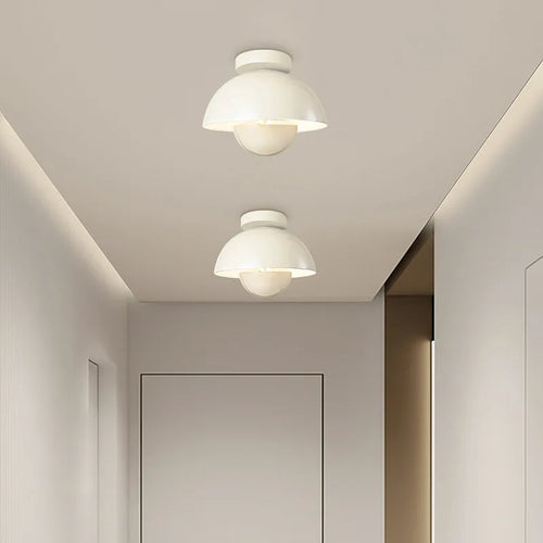 plafonnier LED moderne pot rond coloré