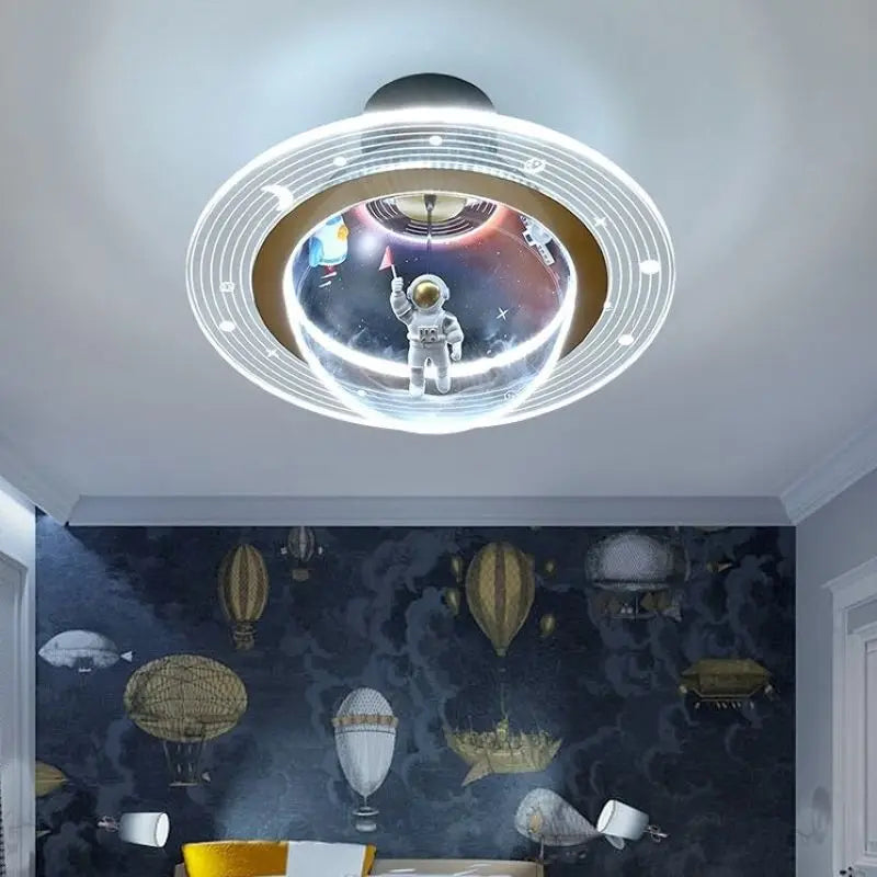 plafonnier led créatif astronaute pour chambre d'enfant nouvelle collection