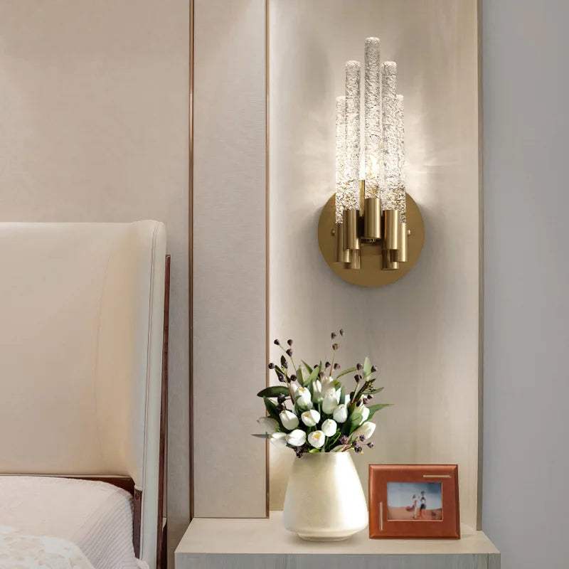 Ampoule led cuivre cristal moderne minimaliste - vue 7 sur 8