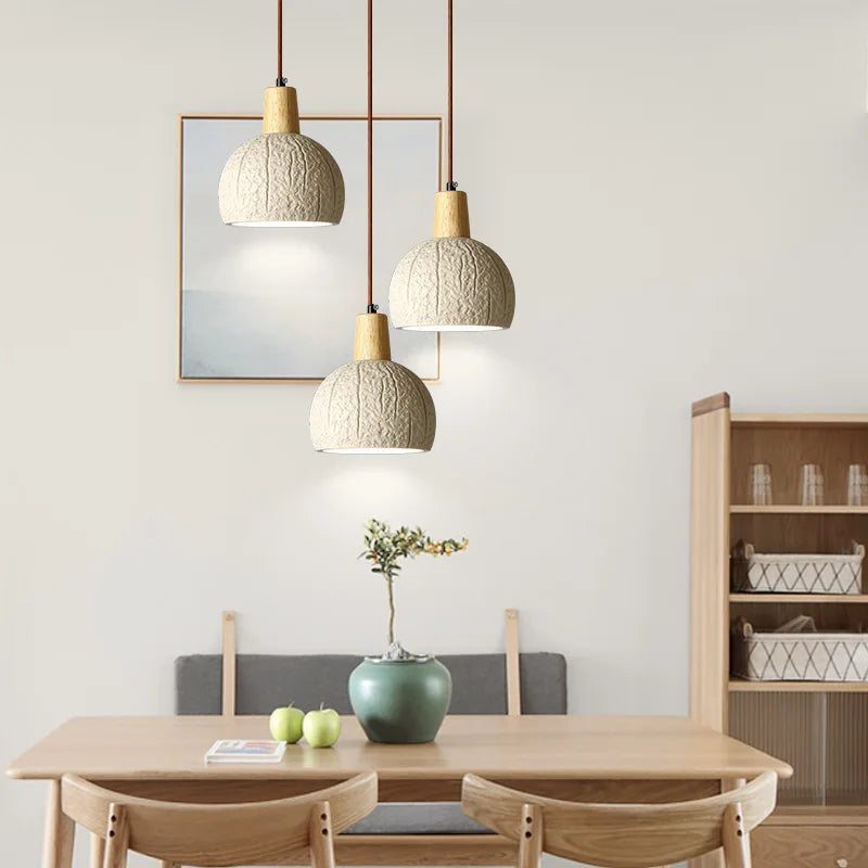 lustre japonais wabi-sabi style nordique pour décoration intérieure - vue 3 sur 7