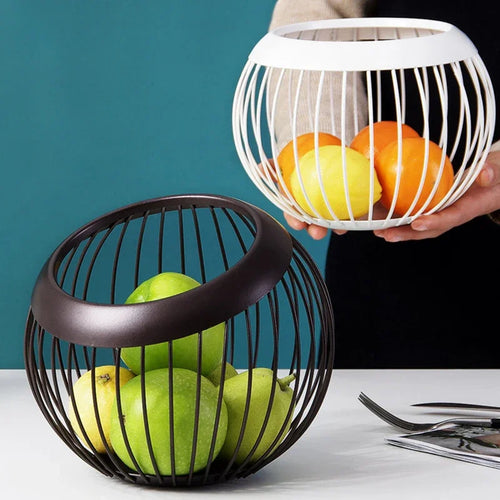assiette de rangement en fer pour fruits et collations