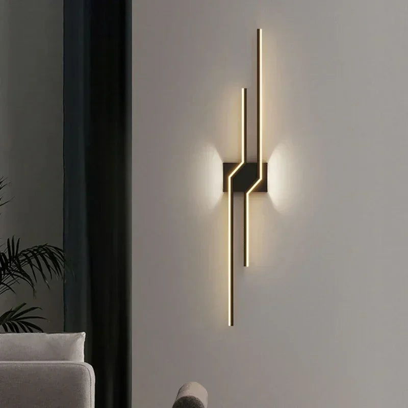 applique murale moderne led lumière décorative intérieure design élégant - vue 2 sur 18