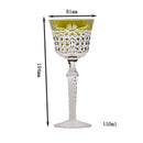 Verres à vin cristal style antique gravure artisanale