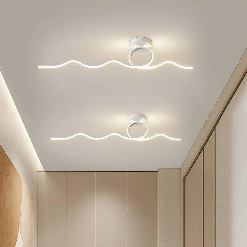 Plafonnier design moderne à leds pour plafond intérieur décoratif - vue 4 sur 14