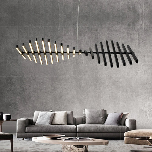 lustre led luxe suspension longue bande pour bricolage