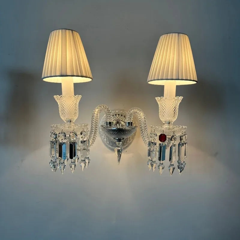 applique murale en cristal pour éclairage intérieur et mariage - vue 3 sur 10