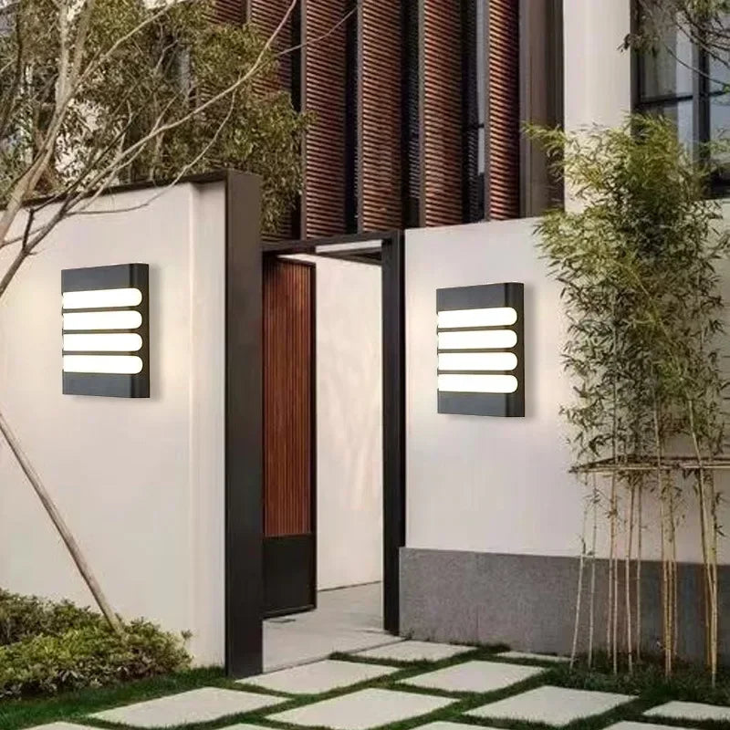 applique murale moderne pour extérieur étanche et design - vue 4 sur 10