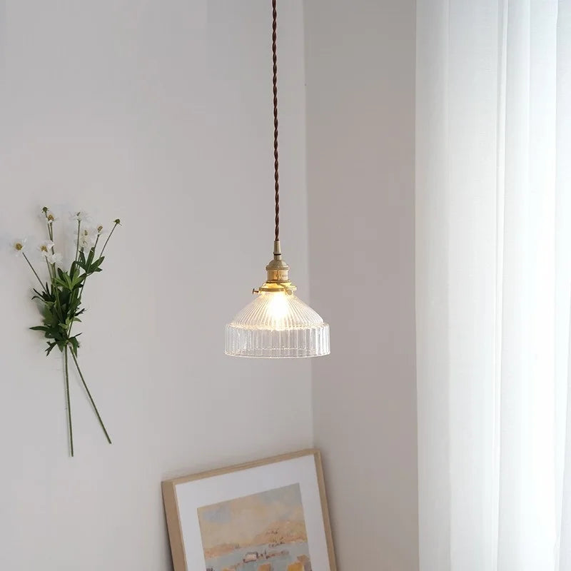 suspension vintage en verre japonais pour éclairage de loft