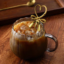 Tasses cafe verre borosilicate striees 400 ml petitjeuner