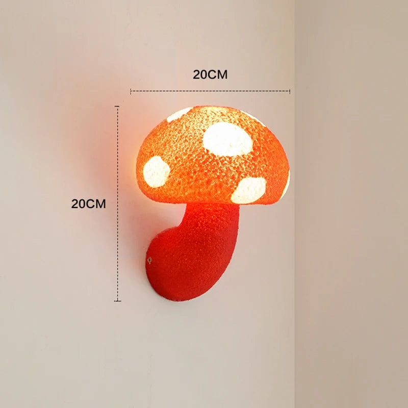 applique murale champignon nordique pour éclairage extérieur