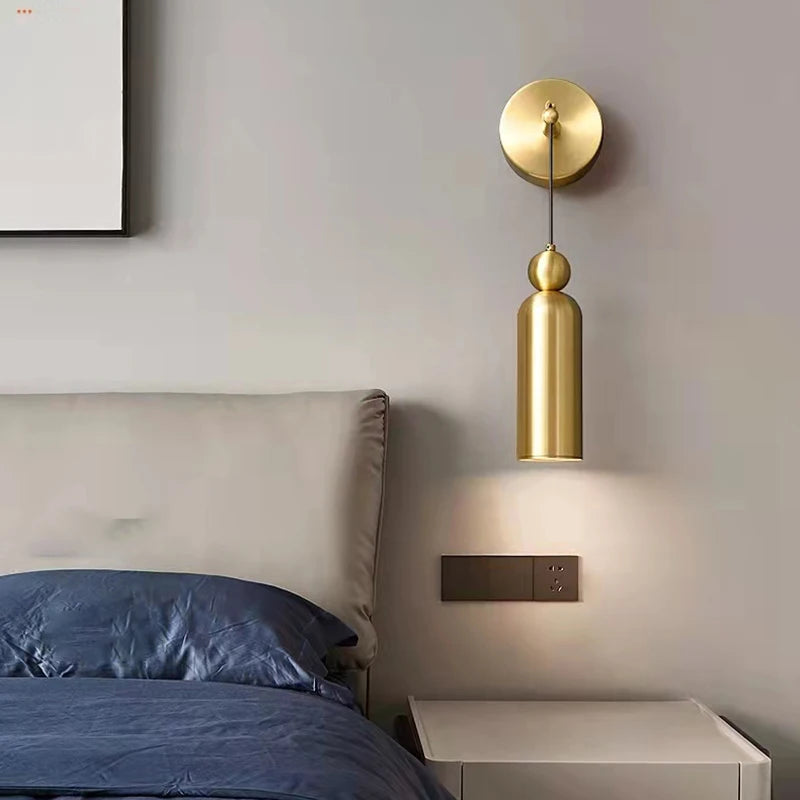 Applique murale led longue moderne en verre fer