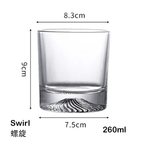 Verres a whisky resistants style texture pour spiritueux