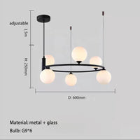 ampoule suspendue moderne en verre avec fil réglable idéale pour décorer