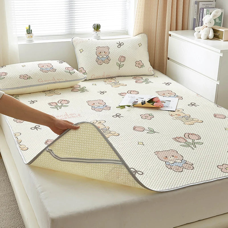 serviette en coton d'été série dessins animés fraîche et confortable