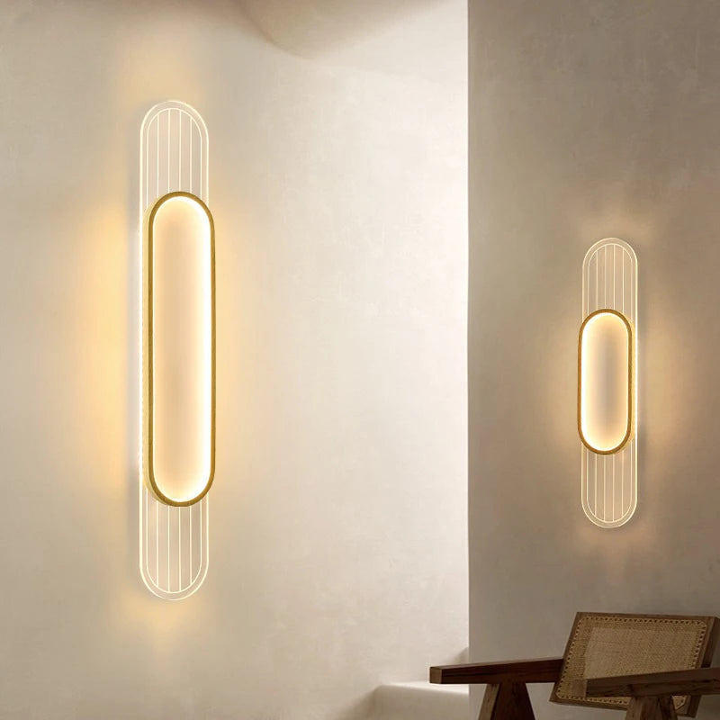 lampe led applique moderne luxe bande - vue 4 sur 12