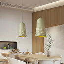 Designer Wabi Sabi salle à manger lampes suspendues français crémeux vent Loft chambre café lustre lampe barre Table LED décor à la maison