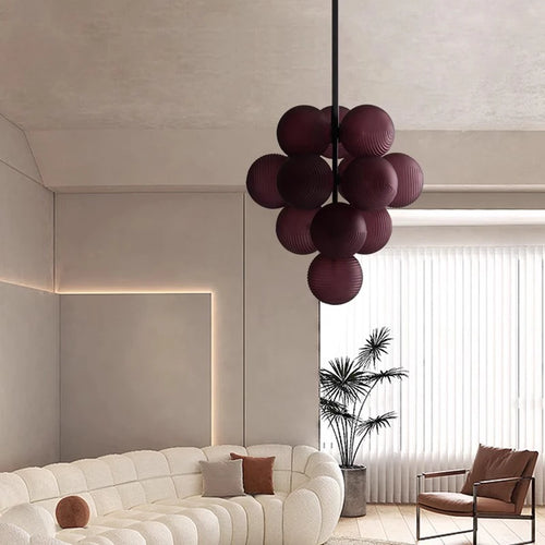 Lampadaire scandinave moderne en forme de raisin