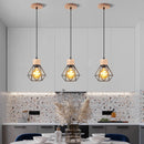suspension vintage nordique en bois pour éclairage intérieur