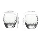 Verres whisky relief style luxe pour spiritueux set
