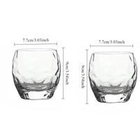 Verres whisky relief style luxe pour spiritueux set