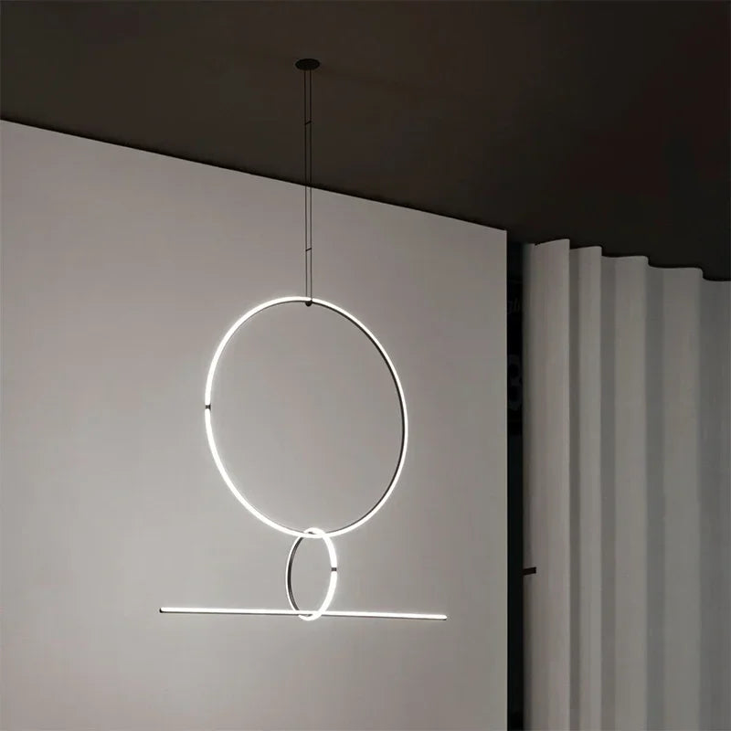 lustre nordique led pour décoration créative de la maison - vue 6 sur 7