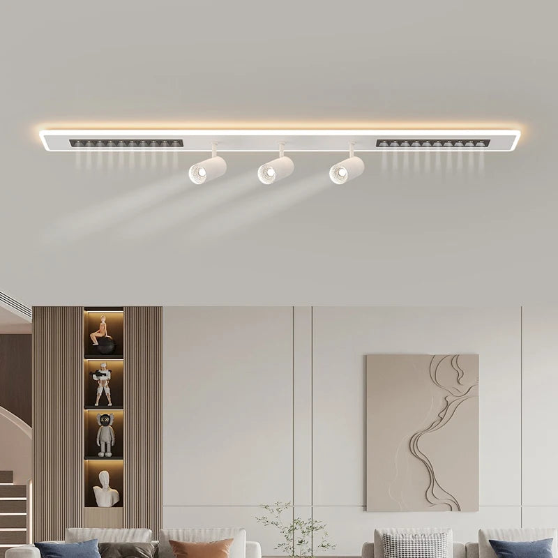 plafonnier led simple spot longue bande trois couleurs