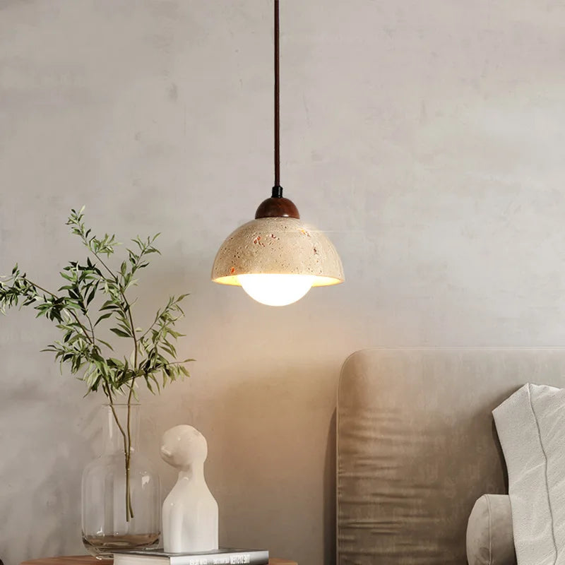 suspension sandyha rétro led créative petite pierre trou - vue 4 sur 15