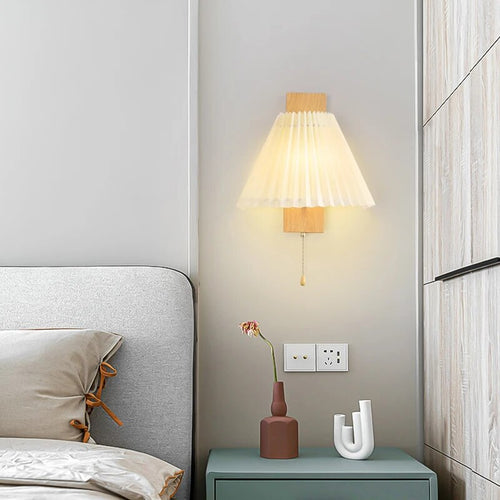 Applique murale nordique bois LED déco maison
