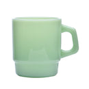 Mug en verre style coréen anse ergonomique 230ml
