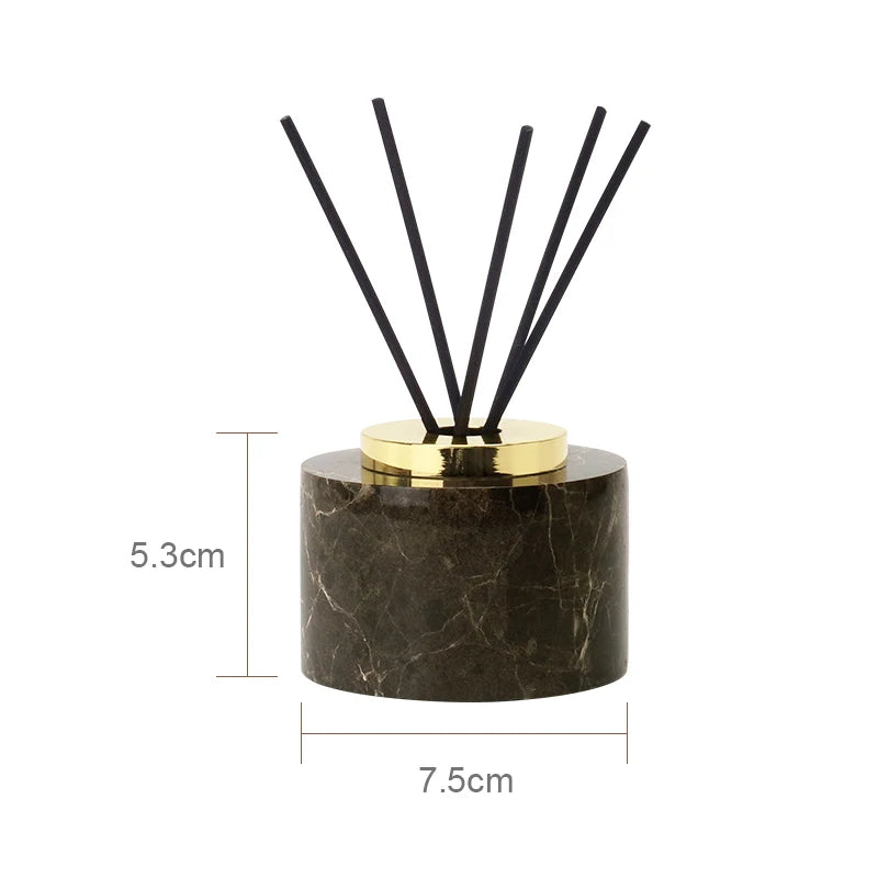 accessoires de salle de bain en marbre naturel ensemble luxe - vue 18 sur 27