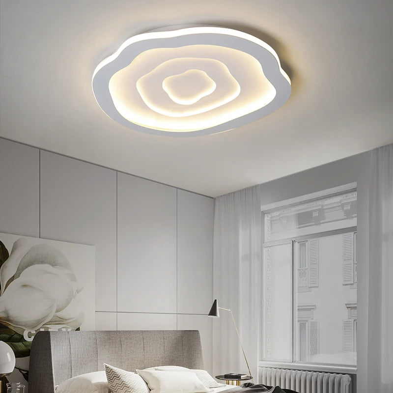lustre led moderne pour éclairage intérieur design élégant - vue 4 sur 10