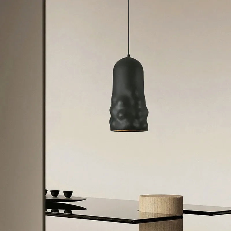 Nordic Wabi Sabi Dining Room Pendant Lights French Creamy Wind Loft Bedroom Cafe Chandelier Lamp Bar Table LED Home Decor Lamps - vue 5 sur 10
